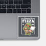 Turtle Powered By Pizza-None-Glossy-Sticker-NemiMakeit