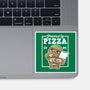 Turtle Powered By Pizza-None-Glossy-Sticker-NemiMakeit