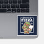 Turtle Powered By Pizza-None-Glossy-Sticker-NemiMakeit