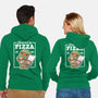 Turtle Powered By Pizza-Unisex-Zip-Up-Sweatshirt-NemiMakeit