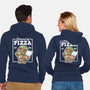 Turtle Powered By Pizza-Unisex-Zip-Up-Sweatshirt-NemiMakeit
