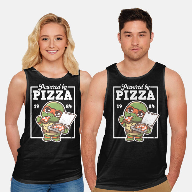 Turtle Powered By Pizza-Unisex-Basic-Tank-NemiMakeit