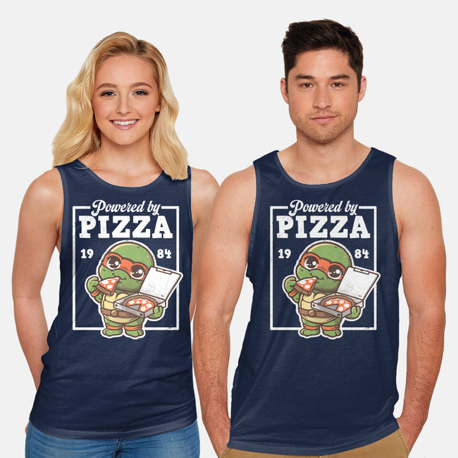 Turtle Powered By Pizza-Unisex-Basic-Tank-NemiMakeit