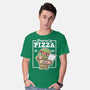 Turtle Powered By Pizza-Mens-Basic-Tee-NemiMakeit