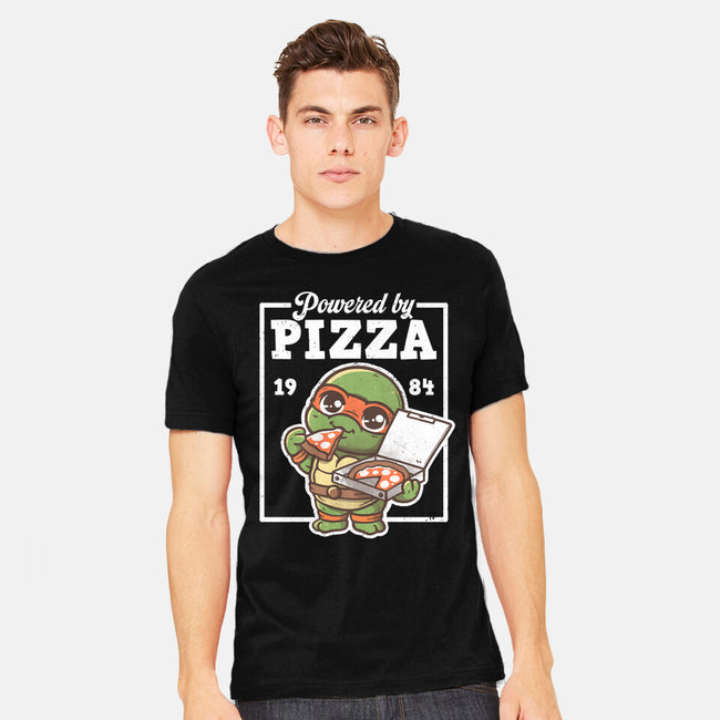 Turtle Powered By Pizza-Mens-Heavyweight-Tee-NemiMakeit