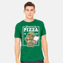 Turtle Powered By Pizza-Mens-Heavyweight-Tee-NemiMakeit