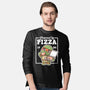 Turtle Powered By Pizza-Mens-Long Sleeved-Tee-NemiMakeit