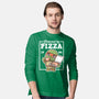 Turtle Powered By Pizza-Mens-Long Sleeved-Tee-NemiMakeit