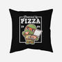 Turtle Powered By Pizza-None-Removable Cover w Insert-Throw Pillow-NemiMakeit