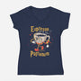Magic Coffee-Womens-V-Neck-Tee-PopCultureWizard