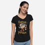 Magic Coffee-Womens-V-Neck-Tee-PopCultureWizard
