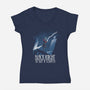 Tis But A Scratch Knight-Womens-V-Neck-Tee-jasesa