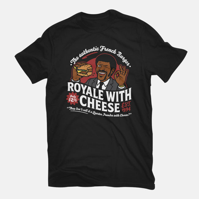 Royale With Cheese-Womens-Fitted-Tee-demonigote