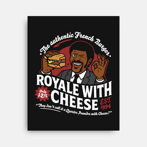 Royale With Cheese-None-Stretched-Canvas-demonigote
