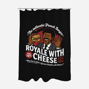 Royale With Cheese-None-Polyester-Shower Curtain-demonigote
