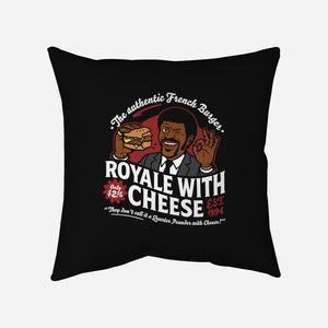 Royale With Cheese-None-Removable Cover w Insert-Throw Pillow-demonigote