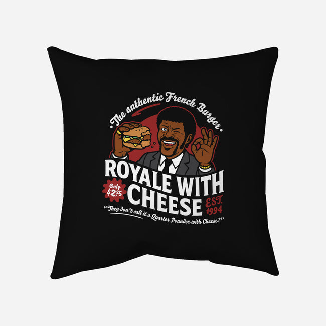 Royale With Cheese-None-Removable Cover w Insert-Throw Pillow-demonigote