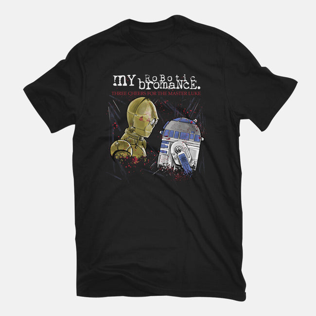 My Robotic Bromance-Womens-Fitted-Tee-zascanauta