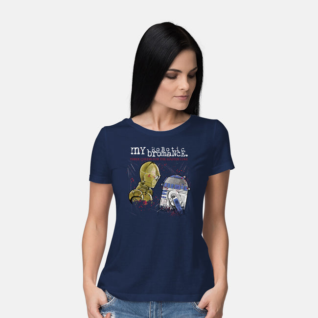 My Robotic Bromance-Womens-Basic-Tee-zascanauta