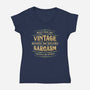 Vintage Sarcasm-Womens-V-Neck-Tee-kg07