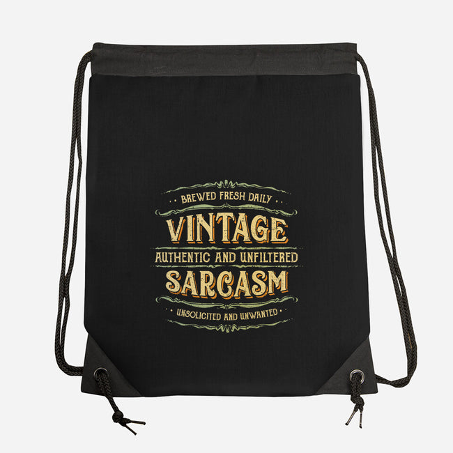Vintage Sarcasm-None-Drawstring-Bag-kg07
