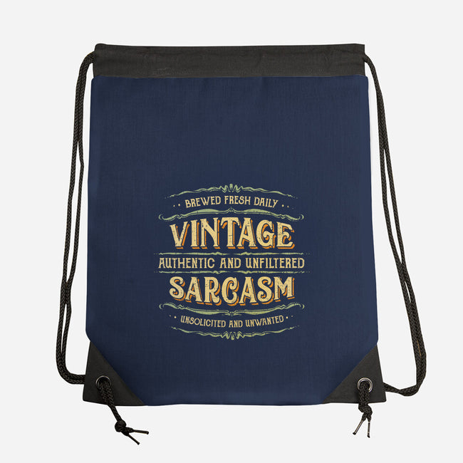 Vintage Sarcasm-None-Drawstring-Bag-kg07
