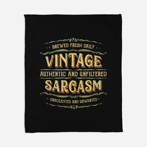 Vintage Sarcasm-None-Fleece-Blanket-kg07