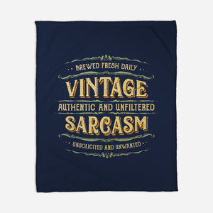 Vintage Sarcasm-None-Fleece-Blanket-kg07