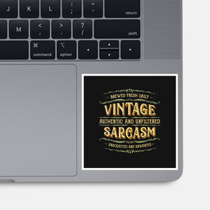 Vintage Sarcasm-None-Glossy-Sticker-kg07