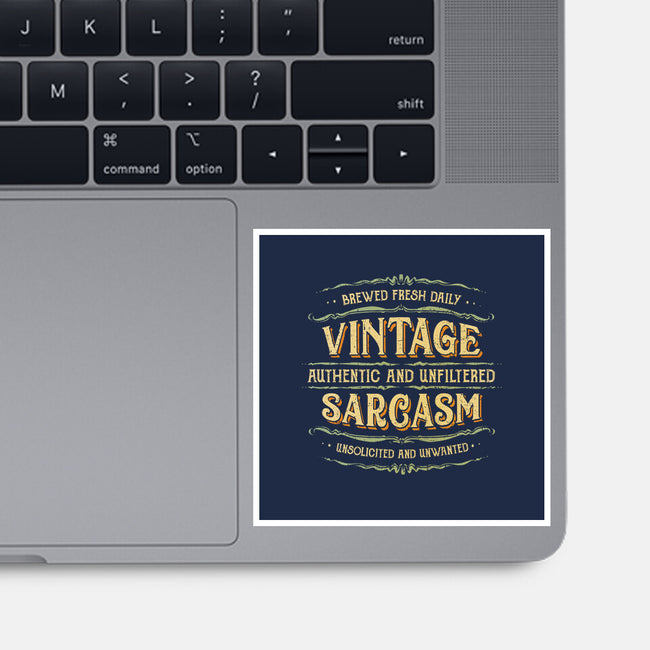 Vintage Sarcasm-None-Glossy-Sticker-kg07