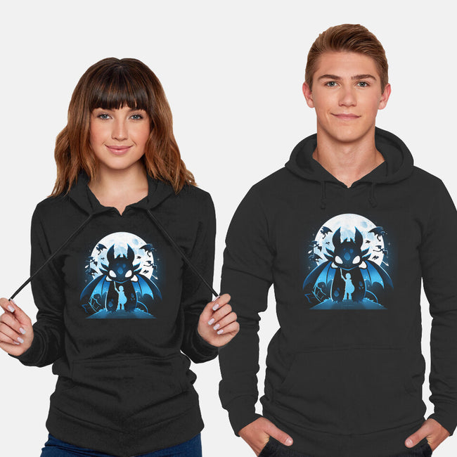 Dragon Fly Moon-Unisex-Pullover-Sweatshirt-Vallina84