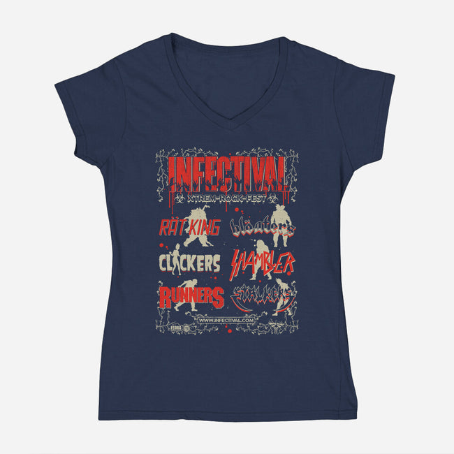 Infectival-Womens-V-Neck-Tee-Getsousa!
