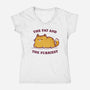 The Fat And The Furriest-Womens-V-Neck-Tee-kg07