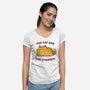 The Fat And The Furriest-Womens-V-Neck-Tee-kg07