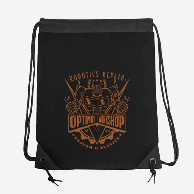 Optimus Workshop-None-Drawstring-Bag-Getsousa!