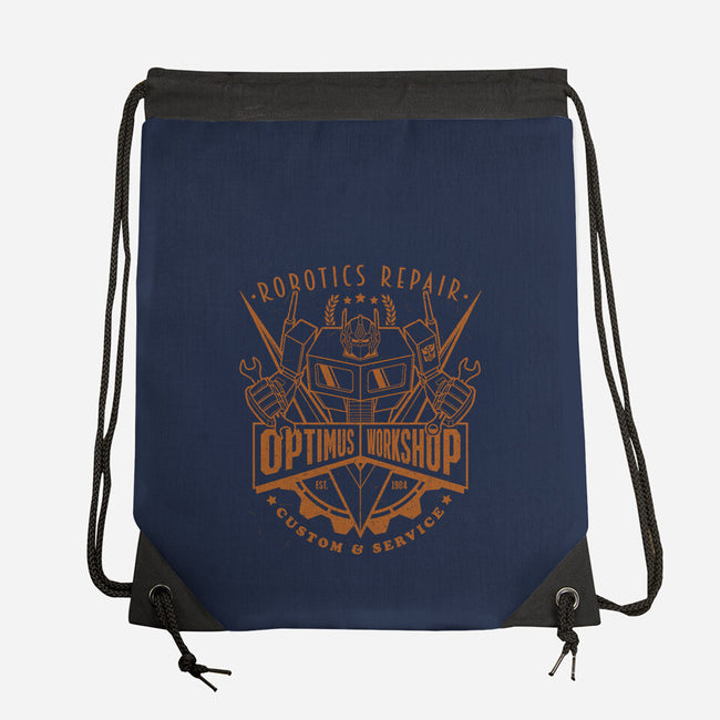 Optimus Workshop-None-Drawstring-Bag-Getsousa!