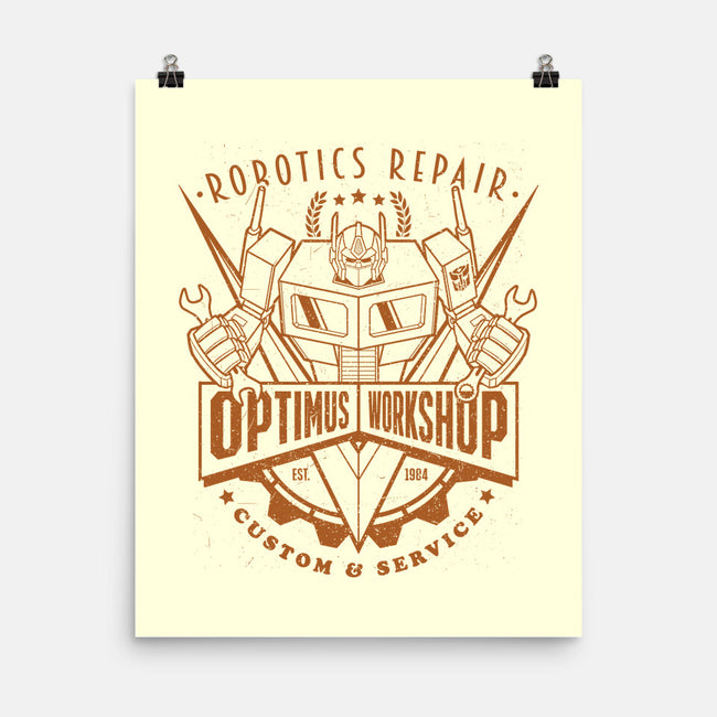 Optimus Workshop-None-Matte-Poster-Getsousa!
