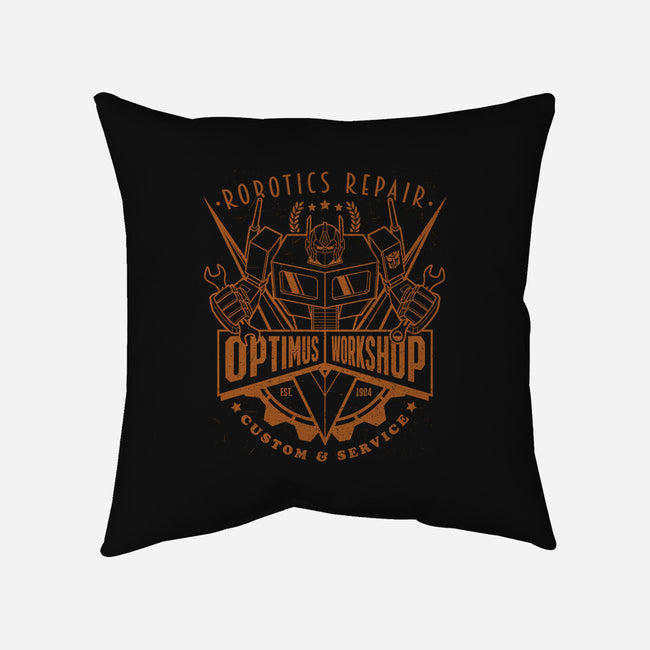Optimus Workshop-None-Removable Cover w Insert-Throw Pillow-Getsousa!