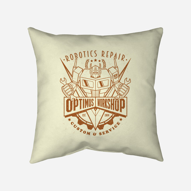 Optimus Workshop-None-Removable Cover w Insert-Throw Pillow-Getsousa!