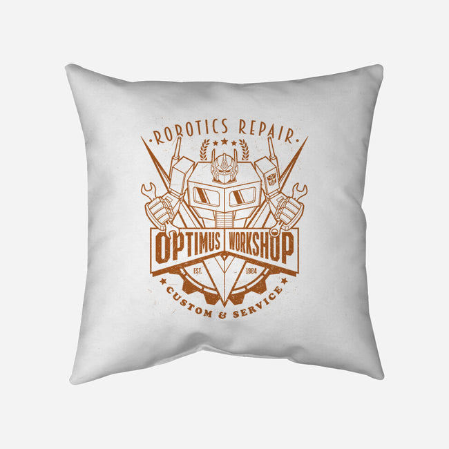 Optimus Workshop-None-Removable Cover w Insert-Throw Pillow-Getsousa!