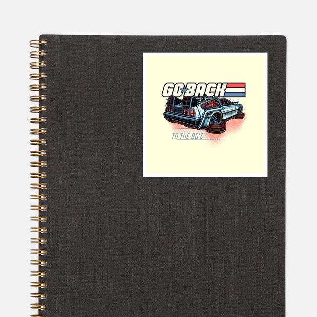 Go Back To The 80s-None-Glossy-Sticker-momma_gorilla