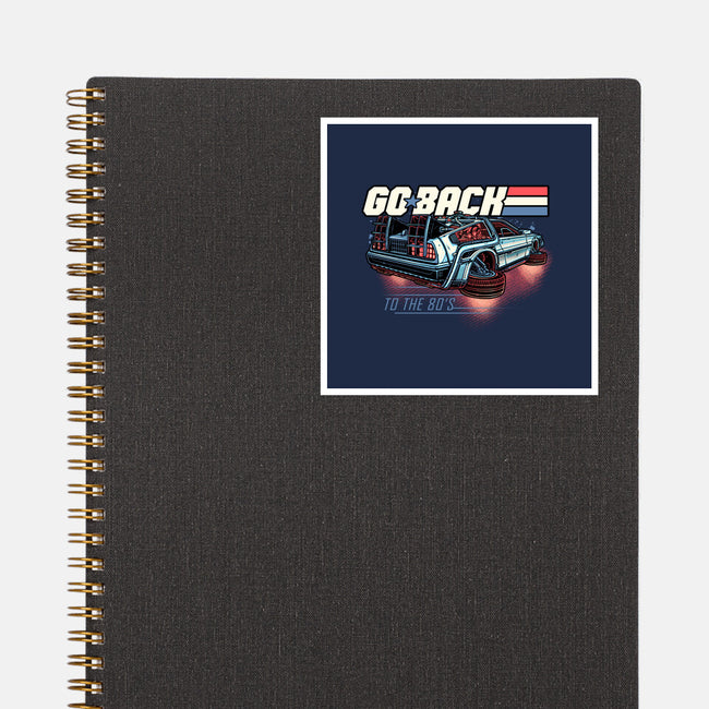 Go Back To The 80s-None-Glossy-Sticker-momma_gorilla