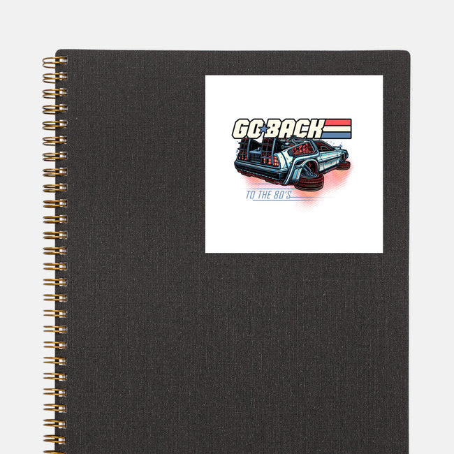 Go Back To The 80s-None-Glossy-Sticker-momma_gorilla