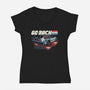 Go Back To The 80s-Womens-V-Neck-Tee-momma_gorilla