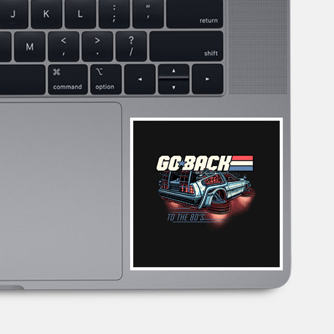 Go Back To The 80s-None-Glossy-Sticker-momma_gorilla