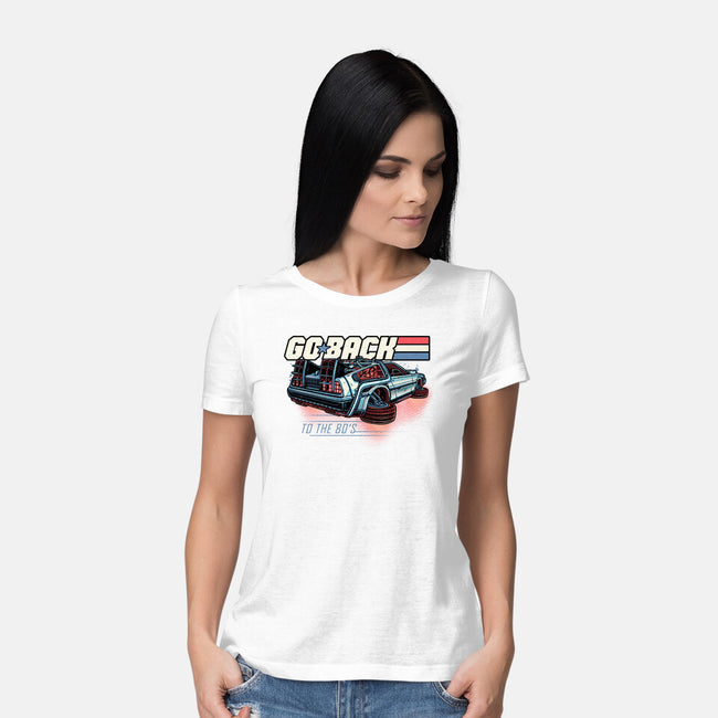 Go Back To The 80s-Womens-Basic-Tee-momma_gorilla