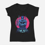 Three Swords Pirate-Womens-V-Neck-Tee-rmatix