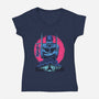 Three Swords Pirate-Womens-V-Neck-Tee-rmatix