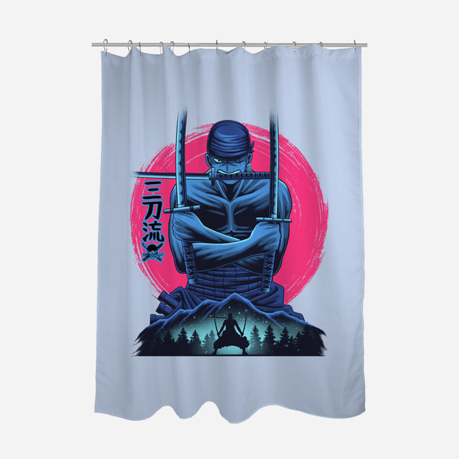 Three Swords Pirate-None-Polyester-Shower Curtain-rmatix