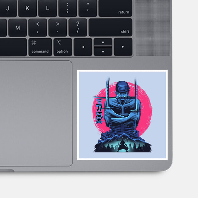 Three Swords Pirate-None-Glossy-Sticker-rmatix